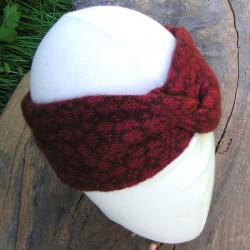 Bandeau laine mérinos teinture naturelle